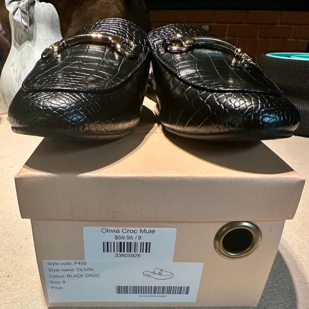 Billini Black Mules Sleek Design